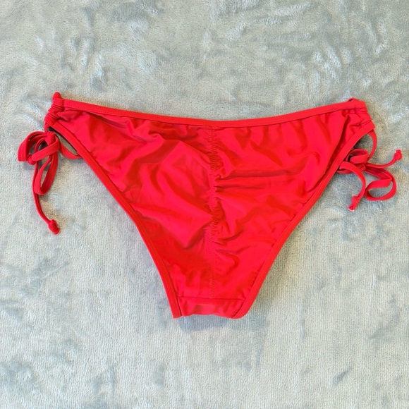 Cherry Vibrant Scarlet ‘A’ Red Stitched Bikini Bottom Wmn’s Sz M - Picture 2 of 5